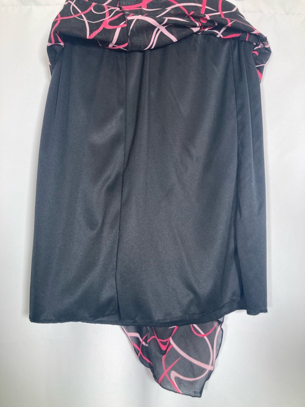 VTG Judy Knapp California Y2K Pink Abstract Swirl Midi Skirt Size L Fairy Grunge - Picture 10 of 10